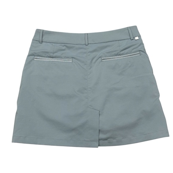 Women’s Puma 6 Small Shorts Skort Skirt Woven Gray Activewear Stretch Pockets - Picture 4 of 10